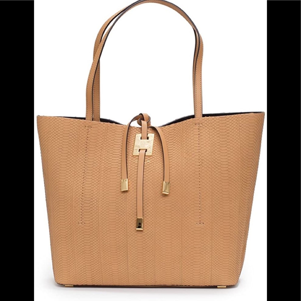 NWT.  Michael Kors Collection Snake Skin Python Peanut Tall Tote Shoulder Bag